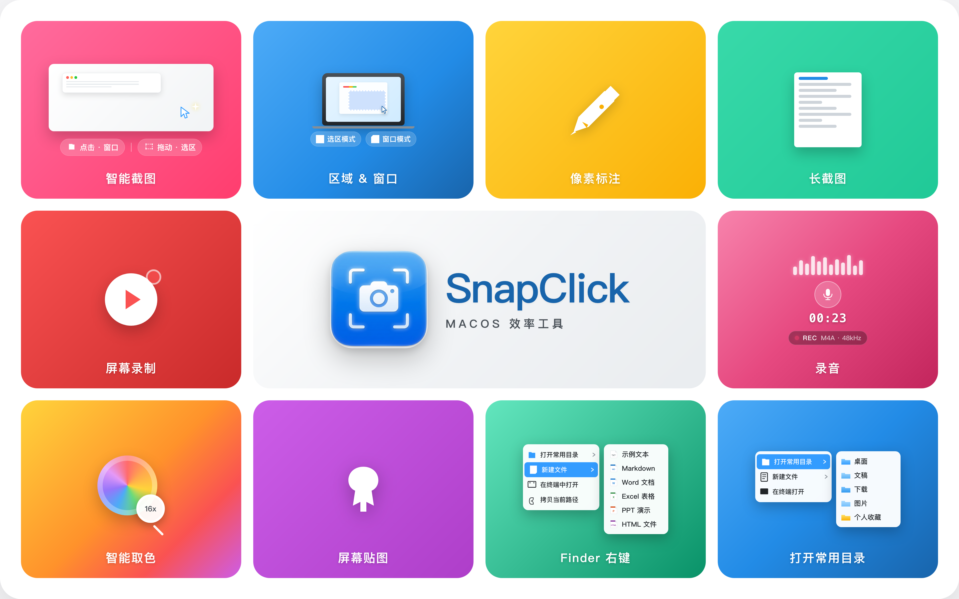 SnapClick 九大功能总览